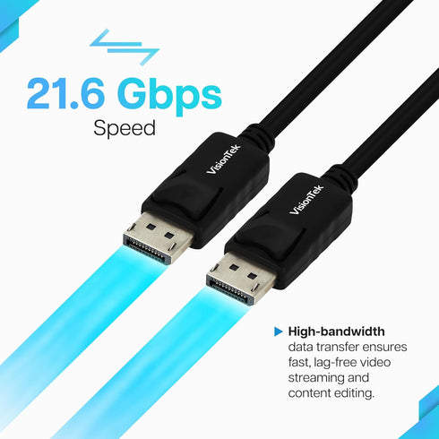 Visiontek DisplayPort to DisplayPort (M/M) 2 Meter Cable (901211)