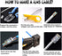 RJ45 Cat6 Cat5e Pass Through Connectors, 100 Packs Gold Plated 8P8C Modular Ethernet Network Plug
