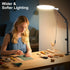 SH 10'' 360 Ring Light for Streaming, Full Screen LED Ring Light for Desk with Adjustable Arm, Video Conference