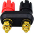 onelinkmore 2-Way Banana Plug Jack Socket Binding Post Video Speaker Terminal Connectors, Pack of 2
