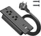 Jgstkcity Recessed Power Strip USB C 20W,Flat Plug Ultra Thin Extension Cord,Furniture Desktop