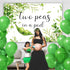 Diartpaint 7x5ft Twin Baby Shower Decorations Two Peas in A Pod Backdrop Greenery Twins Gender Reveal Decors Backdrop