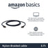 2.0 6ft, 4K@60Hz, 18Gbps, 2160p, 48 TV/PS5/Xbox/Roku/Blu-ray, 5-Pack Amazon Basics Nylon-Braided HDMI Cable, bit