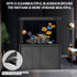 Fish Tank Aquarium Background - Black, Electrostatic Adhesion, Glue-Free, Easy Installation, Size 15.7 X 39 Inch