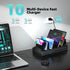 zobirez 420W 10-Port Charging Station for Multiple Devices, USB C Fast Charger Stations for MacBook, iPhone, Android