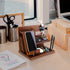 awofer Wood Phone Docking Station Nightstand Organizer for Men - Key Holder, Wallet Stand, iWatch Organizer