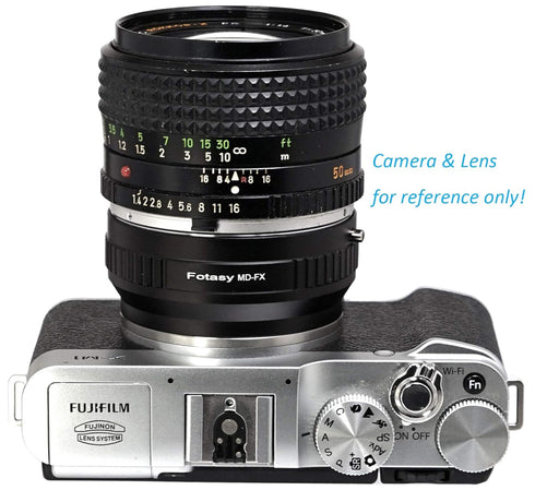 Fotasy Minolta MD Lens to Fuji X Adapter - Compatible with Fujifilm X-Mount Cameras