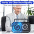 AM FM Radio with Best Reception, Portable Bluetooth Speaker Radio, Battery Operated or AC Power, Black