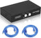 EEEKit 2 Port USB 2.0 Manual Sharing Switch Hub, Printer Scanner Splitter Adapter
