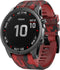 ANCOOL Compatible with Fenix 7X Bands,26mm Silicone Watchbands Replacement for Fenix 5X/Fenix 5X Plus/Fenix 6X/Fenix 6X Pro/Tactix Delta/Descent Mk2i Smartwatches(Camouflage Red)