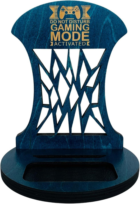 Wooden Headset Stand for Gamer Room Decor, Gaming Accessories, Headphone Stand for Men, Best Gifts for Boyfriend, Son,