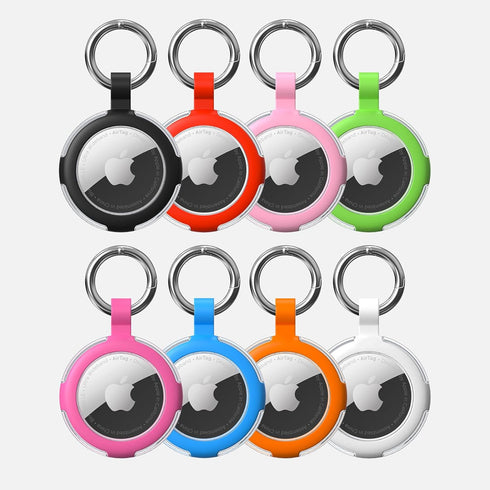 Compatible with AirTag Case Keychain, IPX8 Waterproof Holder, Silicone AirTags Cases with Key Ring