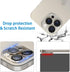 ?3 Pack?Dengduoduo Tempered Glass Camera Lens Protector for iPhone 15 Pro 6.1" & iPhone 15 Pro Max 6.7", Ultra HD, 9H