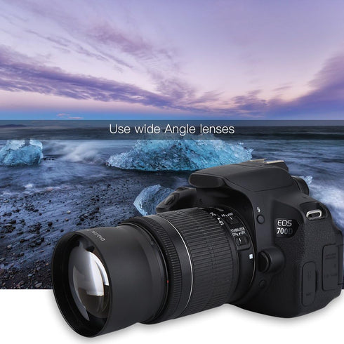 Wide Angle Macro Lens, 52mm 0.45X Magnification Universal Conversion Lens for Canon, Nikon, Sony
