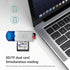 4 Pack USB SD Card Reader, Micro SD Card to USB Adapter, Card Reader for Camera Memory Card Reader