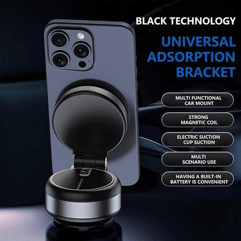notifaence Holder,360 Electric Vacuum Suction Magnetic Holder,Nixie Phone Rotatable Car Magnetic Phone