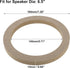 uxcell 8 Pcs Universal 6.5 Inch Speaker Subwoofer Mounting Spacer Rings, Solid Wood, Beige