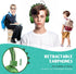 QearFun Dino Headphones for Kids, Bluetooth Headphones with Microphone & 3.5mm Jack, Adjustable Headband for