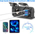 Cigarette Lighter Socket 12V Power Outlet, Qidoe Aluminum 40W Dual QC3.0 USB Charger Socket with LED Voltmeter Switch,