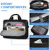 Laptop Bag 17.3 Inch Briefcase, Large Waterproof Case for Men Women Business Office Work, Adjustable Shoulder Messenger