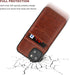 KIHUWEY Wallet Case for iPhone 14, Premium Leather with Credit Card Holder, Flip Magnetic Clasp, Brown