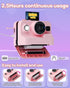 Dylanto Print,1080P 3-12,Portable 3 4 5 6 7 8 9 10 Kids Camera Instant Kids Instant Cameras that Print Photos,Christmas
