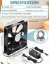 140mm 25mm 12v 110v 240v PS5 x Computer Fan with AC Plug dc Variable Speed Dual Ball Bearing for Cooling PlayStation