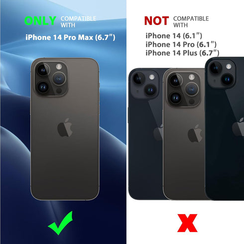 CACOE Magnetic Case for iPhone 14 Pro Max 6.7 inch, TPU Thin Shockproof Cover Compatible with MagSafe & Car Mount