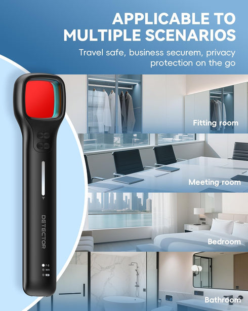 WSEF.R 7 4 Hidden Camera Detectors with Viewfinder Bug Detector & Spy Camera Finder, Perfect for Hotels, Car, Travel