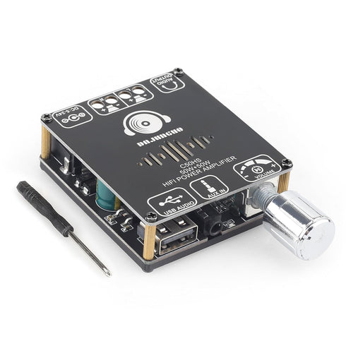 C50HS Bluetooth Amplifier Board TPA3116D2 HiFi Chip 12-24V DC Input, Multiple Input Modes (C50HS ONLY)