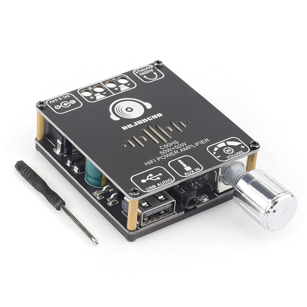 C50HS Bluetooth Amplifier Board TPA3116D2 HiFi Chip 12-24V DC Input, Multiple Input Modes (C50HS ONLY)