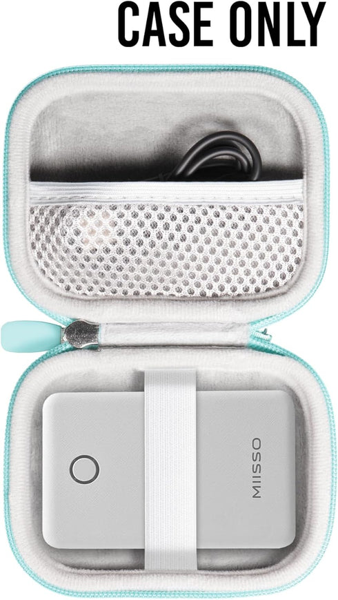 GETGEAR Case for miisso 6000mAh Ultra Slim Built-in Cables Power Bank, Mint