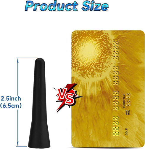 GODPEE 2.5 Inch SZSAUTO Mini Antenna Car Roof Antenna Replacement Mast Universal Vehicle FM AM Stereo Radio Short