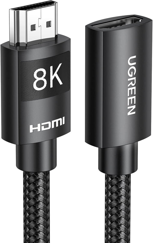 8K 10K 2.1 4K 2023/PS5/Xbox 1.5FT UGREEN HDMI Extender HDMI Extension Cable Ultra High Speed Cord Male to Female