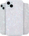 LONLI Hue White Pearl Tort Case for iPhone 15 Plus - 10FT Drop Protection, Shockproof Cover with Color Changing Effect