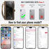 Defencase iPhone 11 Wallet Case, RFID Blocking Card Holder for Women and Men, PU Leather Magnetic Snap Flip Case, Coffee