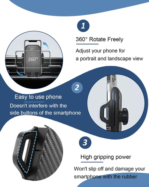 Mazda CX-5 Phone Mount, Custom Fit 2017-present, Compatible with All Cell Phones