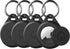 Airtag Keychain Holder Case for Apple Airtag, 4 Pack Waterproof, Shockproof, Anti Scratch Holder for Key, Bag, Pets