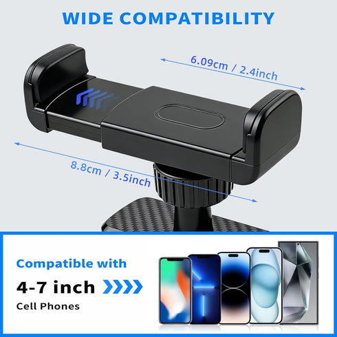 linwetra 360 Magnetic Phone Holder for Gym- Adjustable Strong Magnet Phone Mount for Video Recording, Compatible