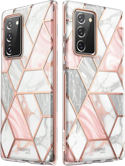 i-Blason Cosmo Series Case for Galaxy Note 20 5G 6.7 inch (2020 Release), Protective Bumper Marble Design