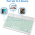 Portable Mini Wireless Bluetooth Keyboar for Apple iPad iPhone Samsung Tablet Kindle Fire HD 10/8/Fire Max 11 Keyboard 10-Inch Green