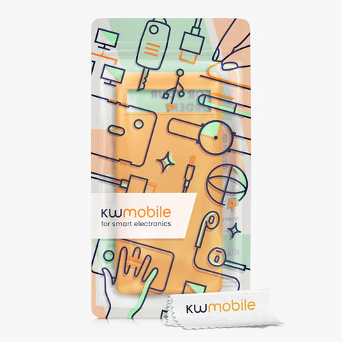 kwmobile Google Pixel 6a Case, Slim Protective TPU Silicone Phone Cover in Fruity Orange