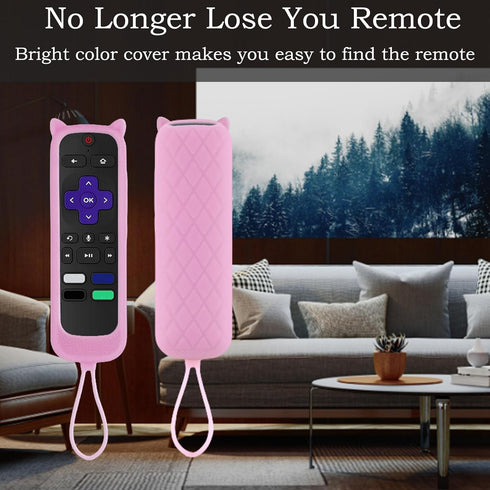 Gavyqier 2Pack 4K+ 2021 4K 2021 Remote Case for Roku | TCL | Hisense - Silicone Universal Protective Controller Sleeve