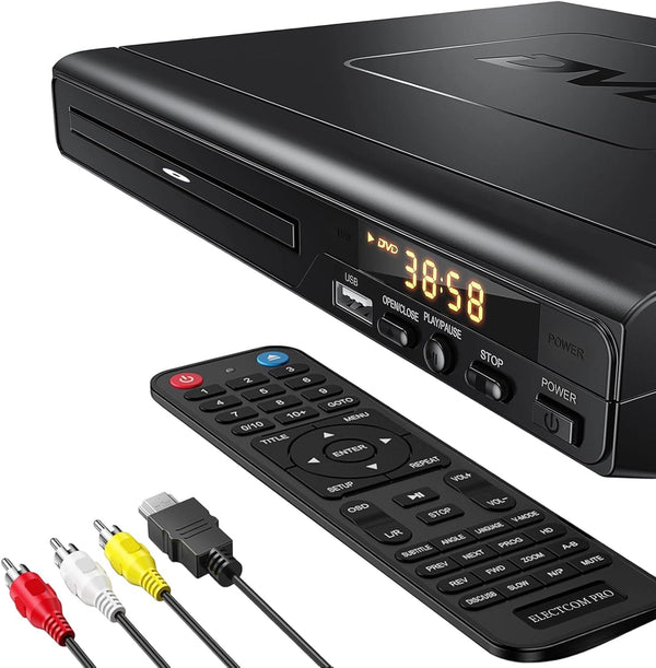 Electcom Pro DVD Players for TV with HDMI, DVD Players That Play All Regions,