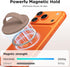 HSAOHD 17/16/15/14/13/12 Magnetic Phone Grip Ring, Compatible with MagSafe, Upgraded Liquid Silicone for Secure