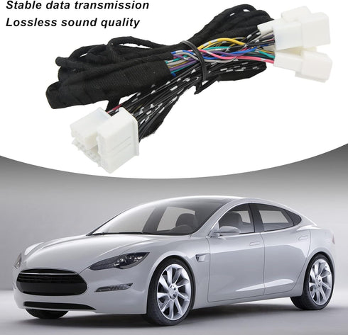 Car Stereo Speaker Wire Harness Plug for Model 3 Y 2017 2020, Lossless Sound Quality Copper Wire