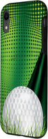 iPhone XR Golf Ball Phone Case Gift with Green Abstract Background Case