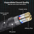 Pasow USB to 3.5mm Jack Audio Adapter - USB to Headphone Jack Adapter Cable with TRRS 4-Pole Mic-Supported