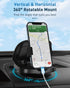 Phone Mount for Car, 360° Rotatable Dashboard Horizontal & Vertical Viewing Cell Phone Holder, Washable Reusable Car Phone Mount, for iPhone Samsung & Smartphones