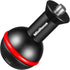 1" Ball Adapter with M6 & 1/4" Threaded Stud, Aluminum Alloy Fixed Ballhead Mount for Action Camera & Camcorder